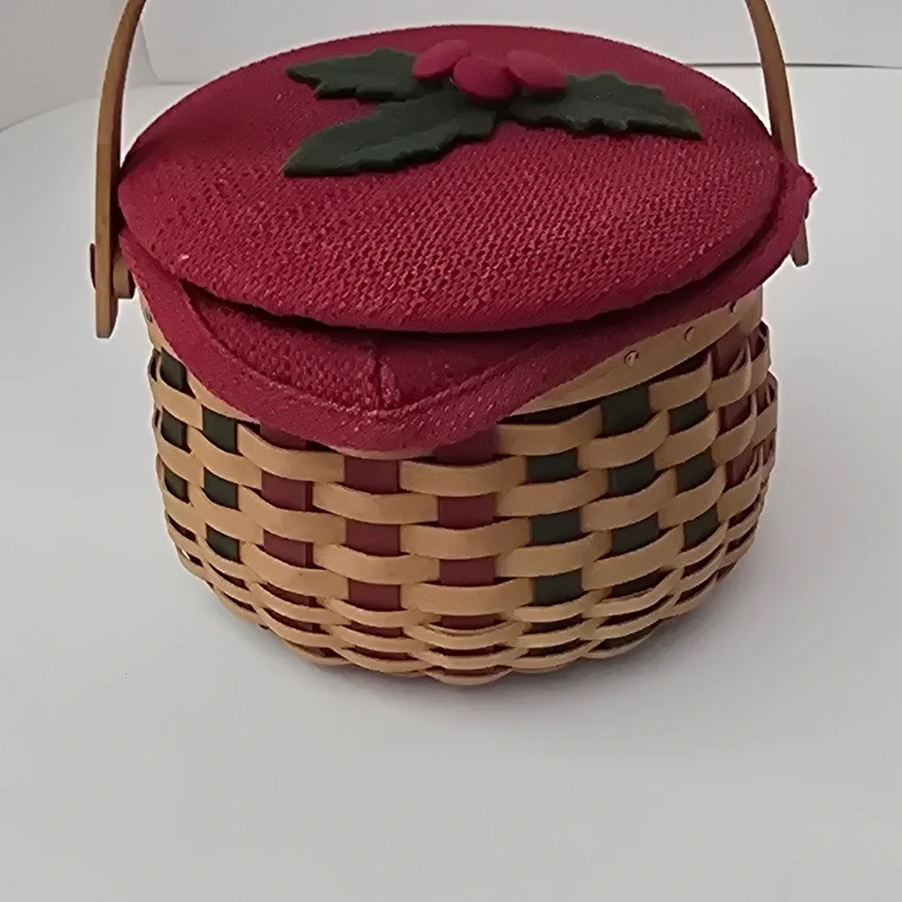 Longaberger Tree Trimmings Melody Basket Full Set Protector Liner Lid 2003